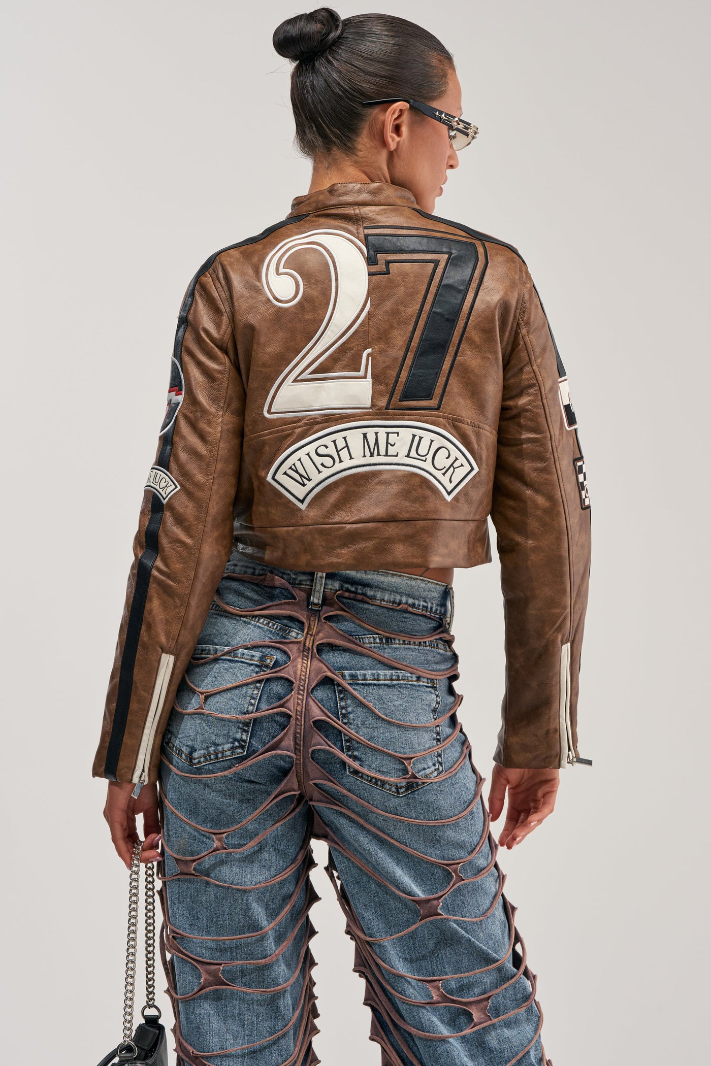 WISH ME LUCK EMBROIDERED MOTO